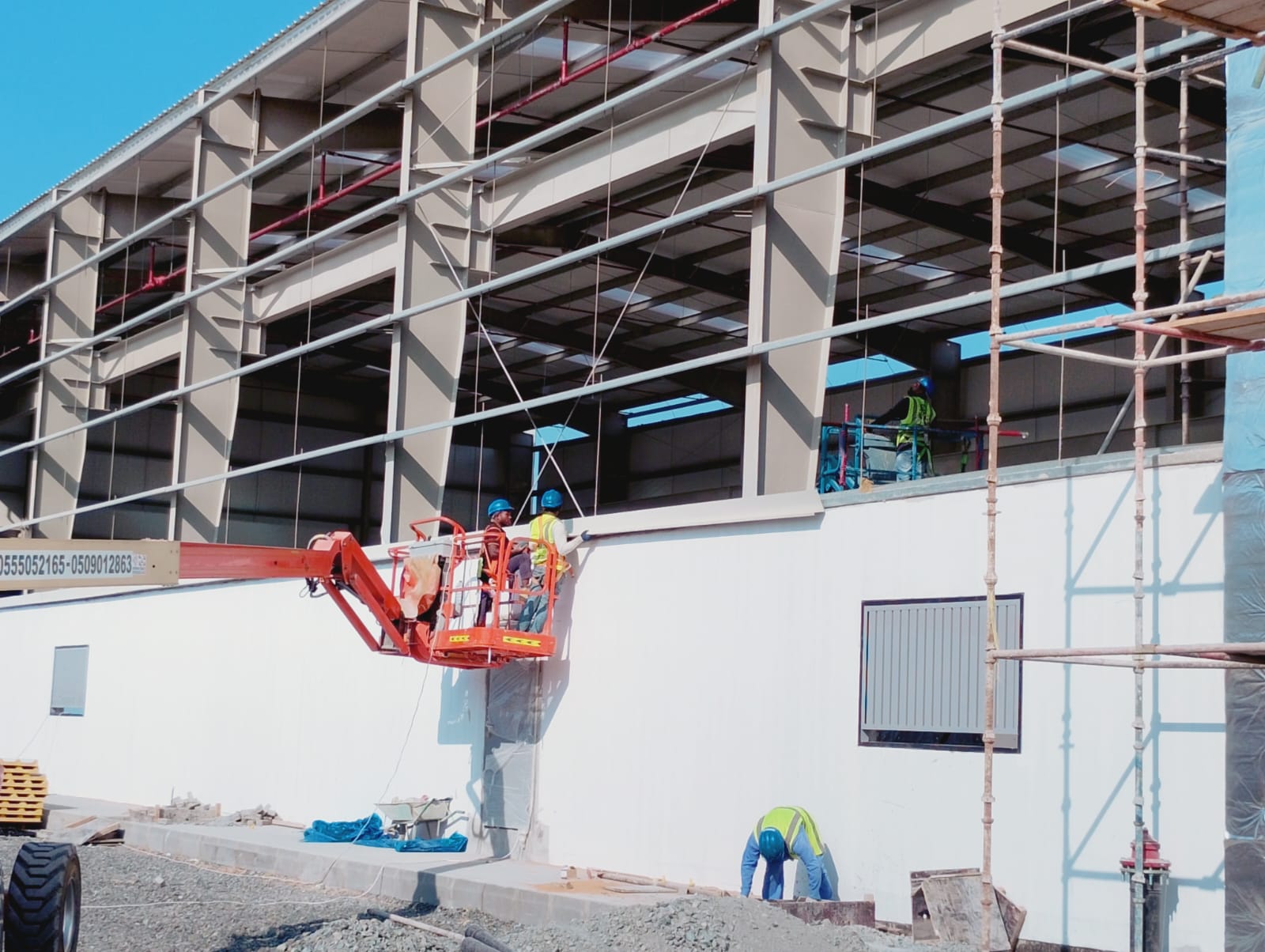 Manlift Cladding Work