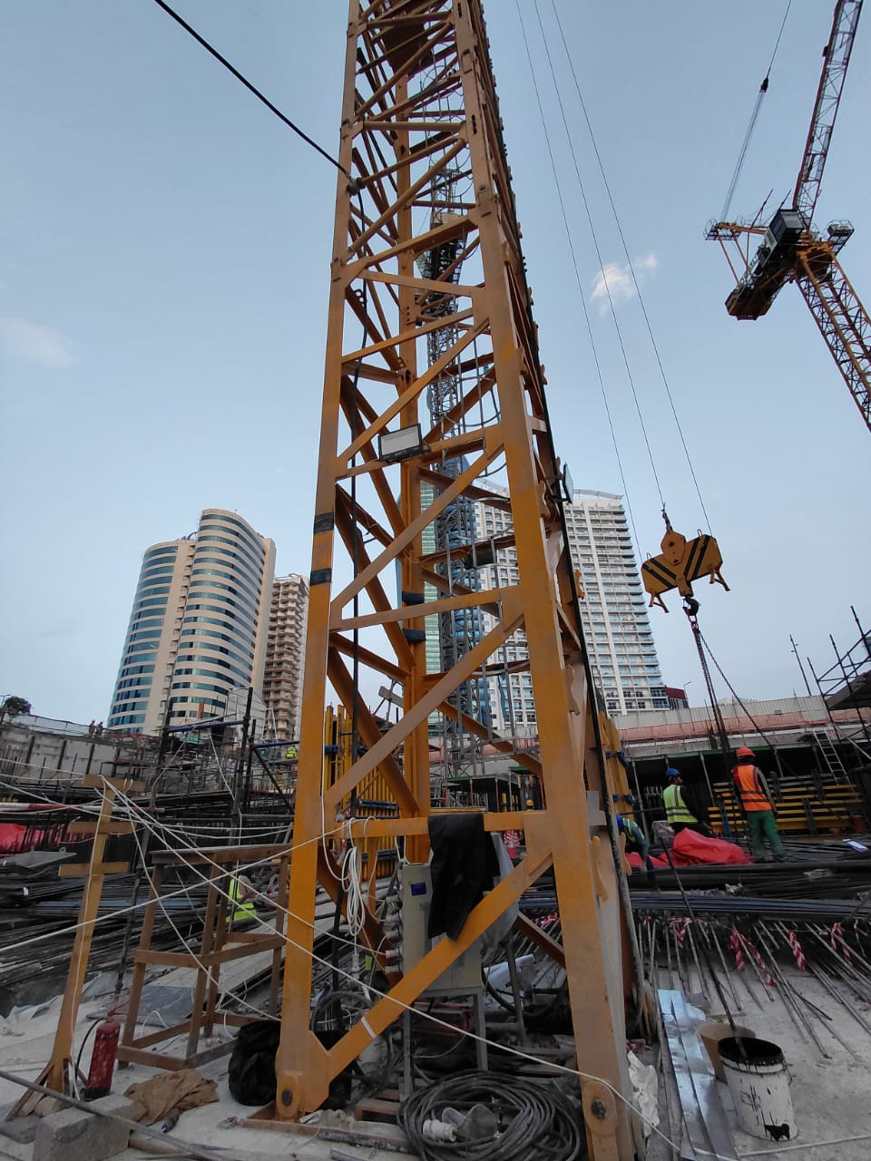 Tower Crane at Construction Site